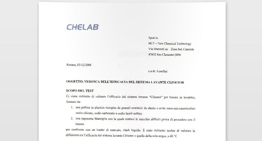 Relazione Chelab